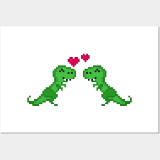 Dino Love Posters and Art